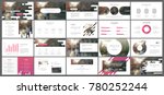purple presentation templates... | Shutterstock .eps vector #780252244