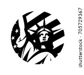 Liberty Statue Vector Logo...
