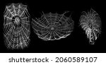 spider web isolated on black... | Shutterstock .eps vector #2060589107