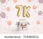 7k  7000 followers thank you... | Shutterstock . vector #723482011