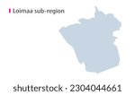 Loimaa sub-region map, In Finland 🇫🇮, White background. Perfect for Business concepts, backgrounds, backdrop, chart, label, sticker, banner, and wallpapers, Political Map
