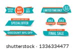 set of sale tags or banners ... | Shutterstock .eps vector #1336334477
