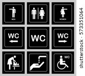 Wc   Toilet Door Plate Icons...