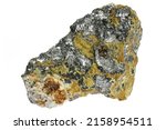 Small photo of native antimony from Kolarsky vrch deposit, Slovakia isolated on white background