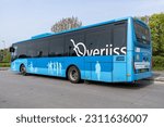 Small photo of LEMMER, NETHERLANDS - MAY 8, 2023: OV Regio Ijsselmond Iveco Crossway bus