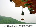 beautiful temple eaves and wind-bell