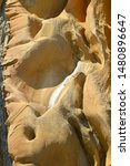 Small photo of Erosion of sandstone of eocene flysch of Gipuzkoa (Spain).