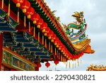 Small photo of Kuala Lumpur, Malaysia - March 12, 2023: The famous Chinese temple in Kuala Lumpur, is a syncretic temple with elements of Buddhism, Taoism and Confucianism.