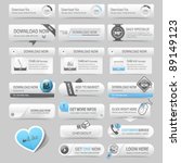 web design template navigation... | Shutterstock .eps vector #89149123