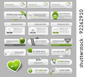 web design template elements ... | Shutterstock .eps vector #92262910