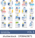 accounting icons including... | Shutterstock .eps vector #1938465871