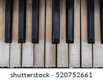 Old Piano Keyboard Background 