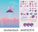 large collection of trendy... | Shutterstock .eps vector #646932574
