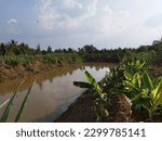 Small photo of An artificial pond made by a farmer to catch rainwater which is used to irrigate his coffee farm, with riparian buffer and native vegetation, in Buon Ma Thuot, Vietnam