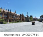 Small photo of Sydney, Australia - 18 November 2023 - The University of Sydney building, with classic and beautiful old architecture, is a heritage building, Quadrangle.