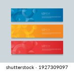 set of modern colorful banner... | Shutterstock .eps vector #1927309097