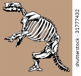 fossil bones | Shutterstock .eps vector #31777432