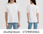 White T Shirt. Template Of A...