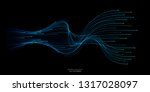 vector wave lines flowing... | Shutterstock .eps vector #1317028097