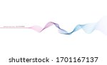 vector wave lines flowing... | Shutterstock .eps vector #1701167137