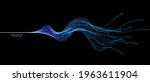 vector abstract wavy light... | Shutterstock .eps vector #1963611904