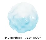 abstract flowing wave surface... | Shutterstock .eps vector #713940097