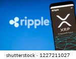 Small photo of KYRENIA, CYPRUS - NOVEMBER 8, 2018: Ripple ( XRP ) website on the smartphone display. Ripple is cryptocurrency and remittance network.