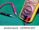 Small photo of Digital multimeter on ESD table