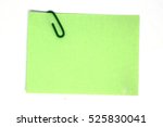 A Green Post It Paper With A...