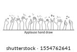 applause hand draw ... | Shutterstock . vector #1554762641