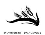 vector spikelet isolated on... | Shutterstock .eps vector #1914029011