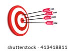target sale company report for... | Shutterstock .eps vector #413418811