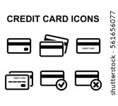 Credit Card Vector Icon Set...