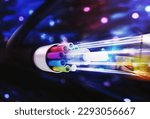 Image of an optical fiber with...