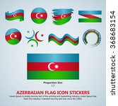 azerbaijan flag awesome icon... | Shutterstock .eps vector #368683154