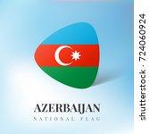 azerbaijan flag ribbon banner... | Shutterstock .eps vector #724060924