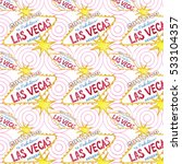 las vegas watercolor seamless... | Shutterstock . vector #533104357