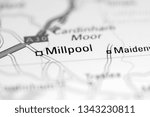 Small photo of Millpool. United Kingdom on a geography map