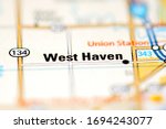 West Haven on a geographical map of USA