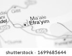 Small photo of Efra'yim on a geographical map of Israel