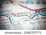 Small photo of Paulina. Louisiana. USA on a geography map
