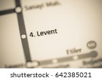 4 Levent Station. Istanbul Metro map.