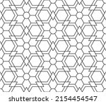 black and white seamless... | Shutterstock .eps vector #2154454547