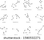 zodiac constellation on white... | Shutterstock .eps vector #1580532271