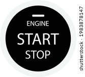 engine start stop button on... | Shutterstock .eps vector #1983878147