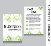 vector brochure flyer design... | Shutterstock .eps vector #536561641