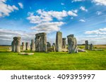 Stonehenge with Blue Sky