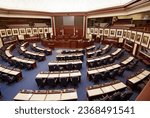 Small photo of The House of Represenatives chamber in the new current State Capitol Building at Tallahassee Florida FL created 09.10.2022