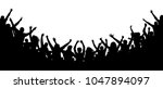 cheerful people crowd... | Shutterstock .eps vector #1047894097