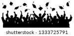 graduates throwing cap.... | Shutterstock .eps vector #1333725791